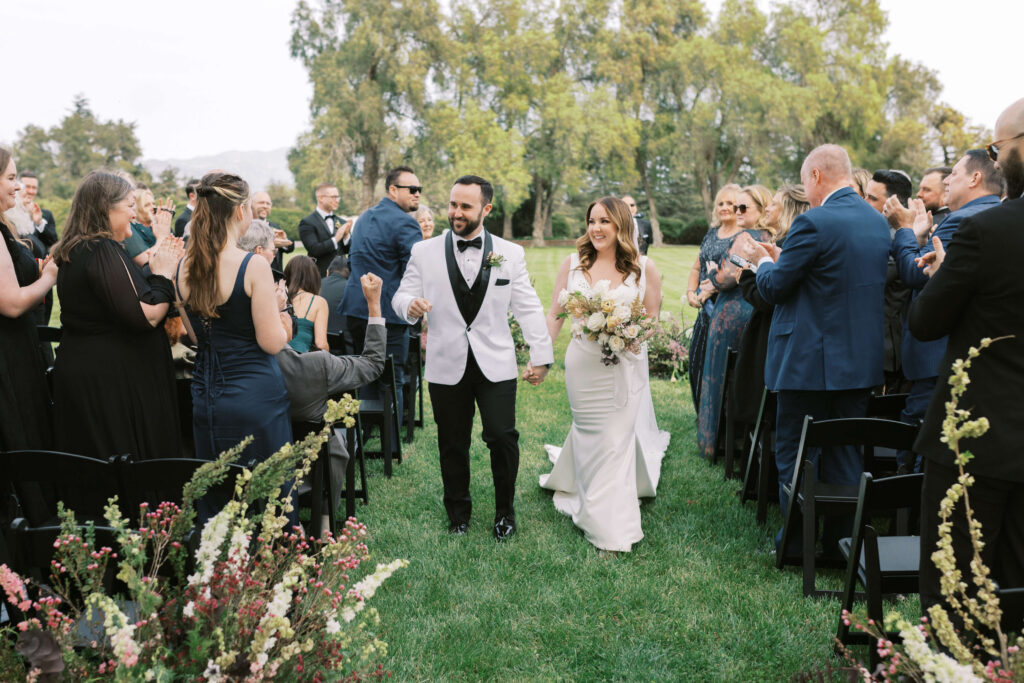 Roblar Farm Ceremony Exit - Lisa Leanne Photography