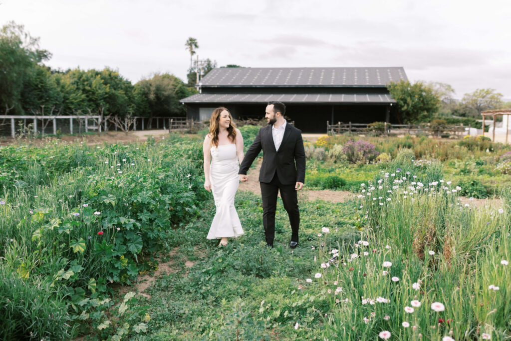 Roblar Farm Welcome Dinner Bride and Groom Portrait. Copyright - Lisa Leanne Photography, California