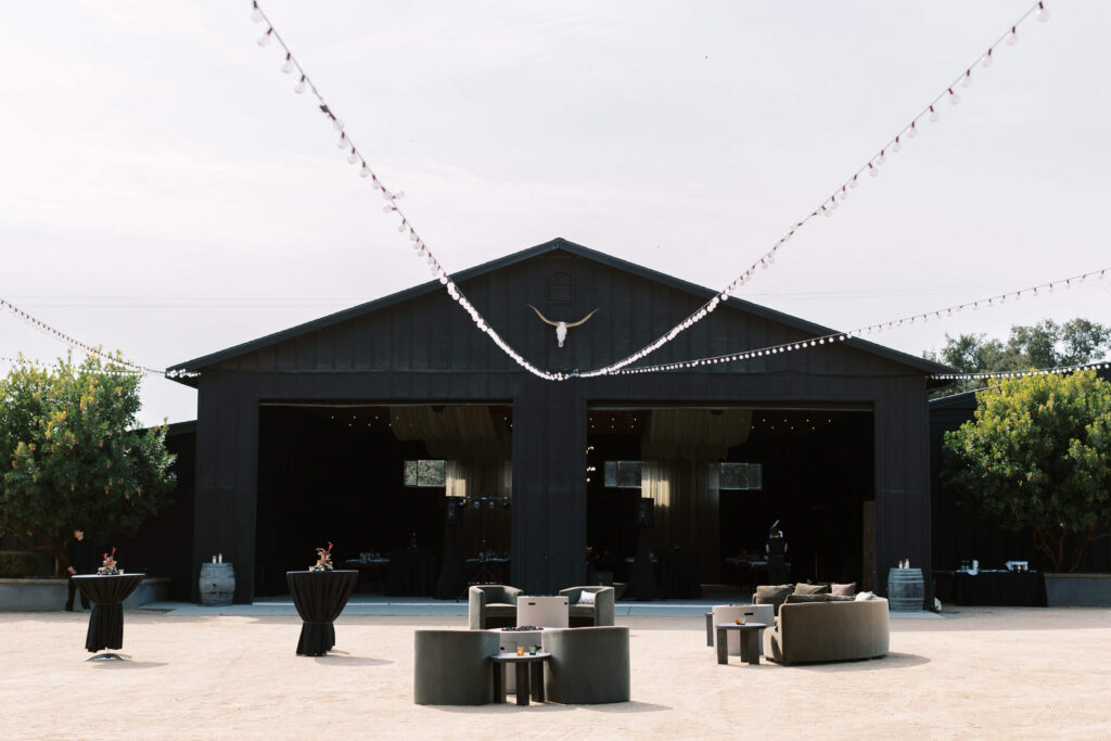 Roblar Farm Cocktail Hour Setup - Lisa Leanne Photography