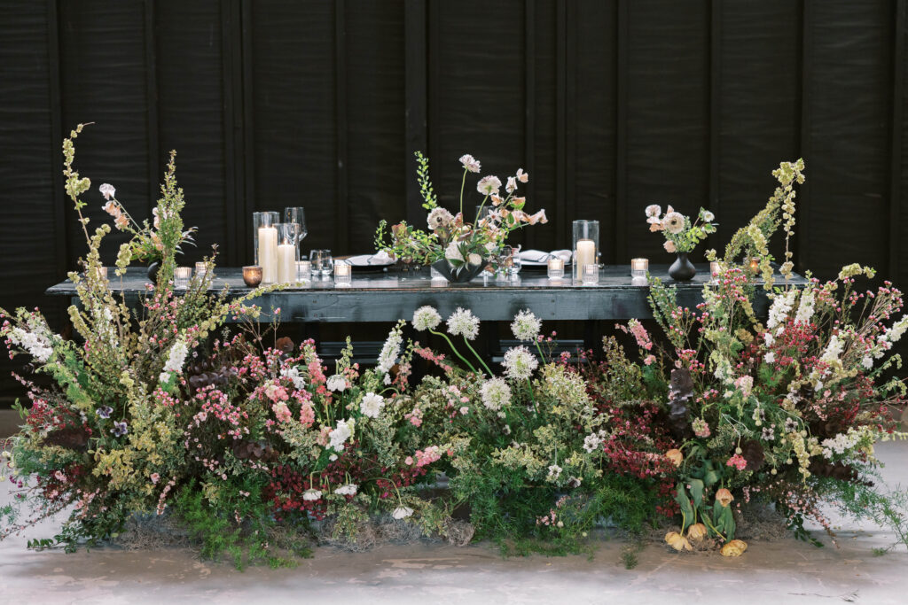 Roblar Farm Wedding Bride and Groom Table - Lisa Leanne Photography