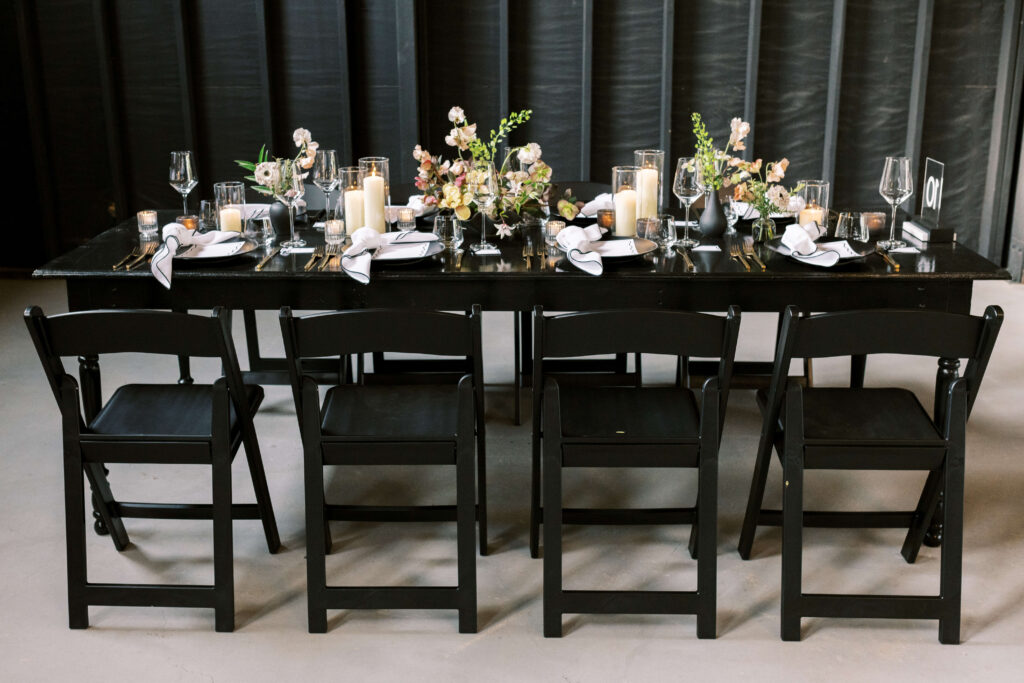 Roblar Farm Wedding Reception Table - Lisa Leanne Photography
